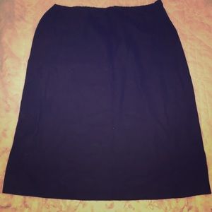 Black linen/cotton skirt!